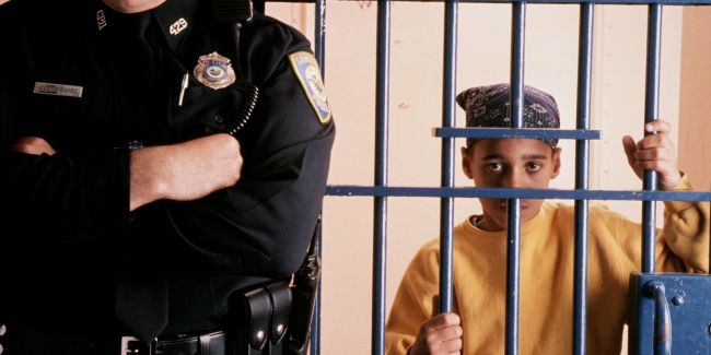 young boy in prison