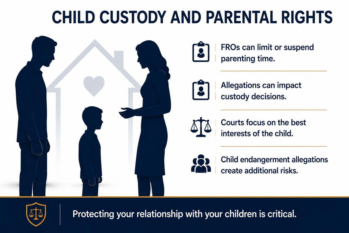 How a New Jersey domestic violence case affects child custody and parenting time
