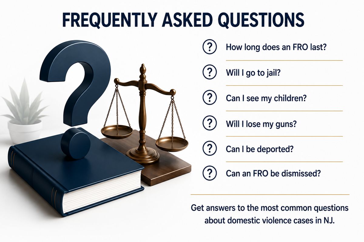 Frequently asked questions about domestic violence cases in New Jersey